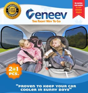 1. Car Sun Shade for Side and Rear Window 3-Pack