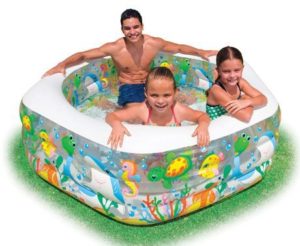 1. Intex Swim Center Ocean Reef Inflatable Pool