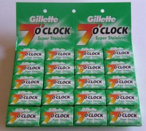 10. Gillette o'Clock Super Stainless Double Edge Razor Blade