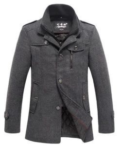 10. Wantdo Men's Winter Wool Blend Pea Coats