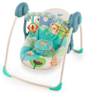 2. Bright Starts Playful Pals Portable Swing