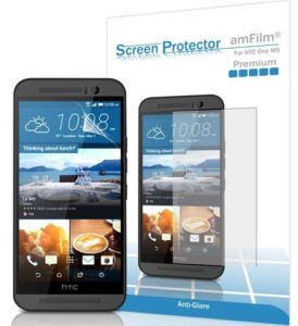 4. amFilm Premium Anti-Glare and Anti-Fingerprint (Matte) Screen Protector for HTC One M9