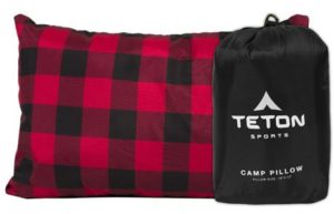 4. TETON Sports Camp Pillow with Pillow Case