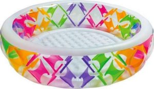 6. Intex Swim Center Pinwheel Inflatable Pool
