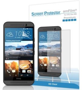 8. amFilm HTC One M9 Screen Protector