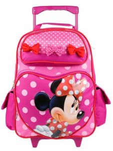 9. Minnie Mouse Perfect Bows 16 Rolling Backpack