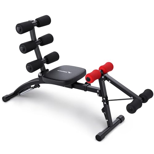 MERACH Ab Machine, Multi-Functional Adjustable Ab Trainer, Ab Workout Bench for Home Gym, Sit Up Machine for Abdominal, Exercise Chair for Full Body Workout