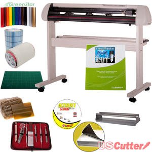 53' USCutter SC Series Vinyl Cutter Bundle with Design & Cut Software, Contour Cutting