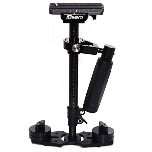 BINKO VS-C7 0.2lb-3lb Carbon Fiber Stabilizer with 4 Balance Weight, Cell Phone Clip and Carrying Bag
