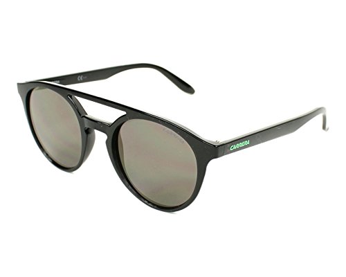 Carrera Men's CA5037/S Round Prescription Eyeglass Frames, Dark Gray/Gunmetal Mirror, 49 mm