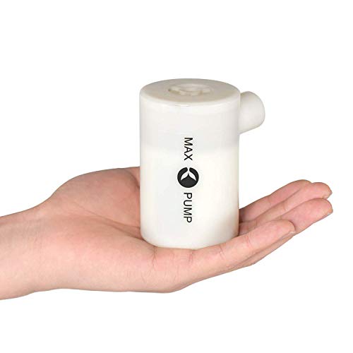 FLEXTAILGEAR - MAX Pump Portable Air Pump with 3600mAH Battery USB Rechargeable lightest Air Pump -Quick Inflate Deflate for Air Mattress, Pool Toys, Floats, Swimming Ring, Lifebuoy, Air Bed(White)