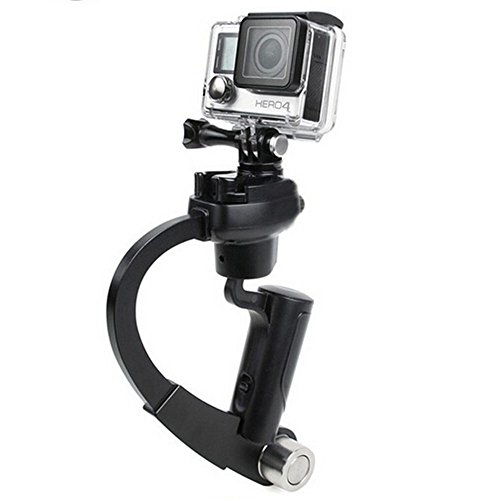JINSE Mini Handheld Stabilizer and Grip for Gopro Hero 4/3+/3/2 Sj4000 (Black)