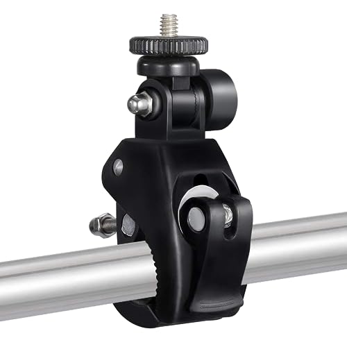 SUPON Camera Super Clamp with 1/4'- 20 Threaded Head Compatible for LCD Monitor,DSLR Cameras,DV,Flash Light,Studio Backdrop,Bike, Microphone Stands, Music Stands,Tripod, Motorcycle,Rod Bar