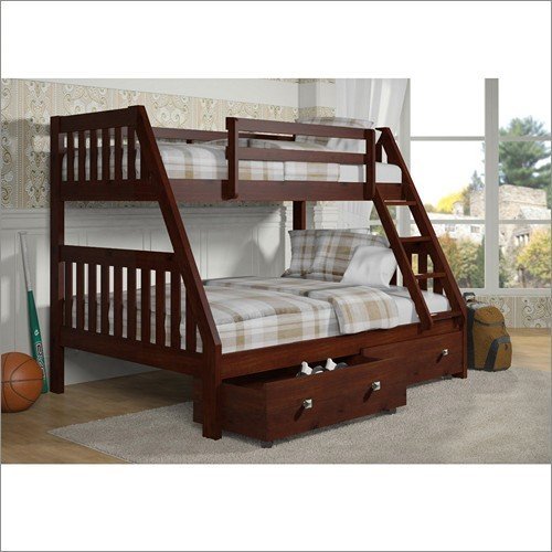 Twin Over Full Mission Bunkbed in Dark Cappuccino