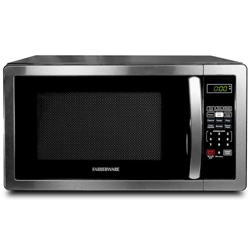 Farberware FMWO11AHTBKB 1.1 Cu. Ft. Stainless Steel Countertop Microwave Oven