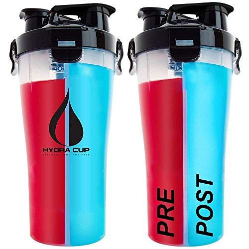 Hydra Cup - 30oz Dual Threat Shaker Bottle, Shaker Cup + Water Bottle, Leak Proof, Awesome Colors, Save Time & Be Prepared (Pack of 1, Original Black)