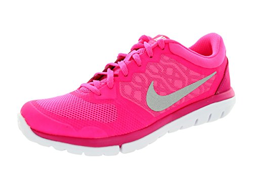Nike Womens Flex 2015 Running Shoes (8.5, Pink Pow/Hot Pink/Metallic Silver)