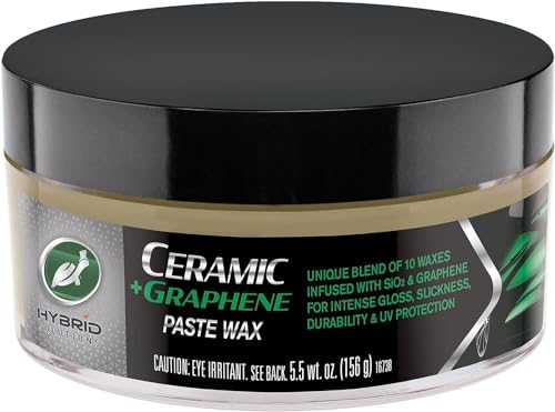 Turtle Wax 53737 Hybrid Solutions Ceramic Graphene Paste Wax, Patent-Pending Advanced Paint Protection, Extreme Gloss High Shine Finish, For Cars Trucks and More, 5.5 oz. (Pack of 1)