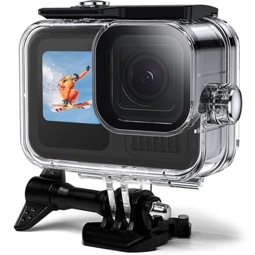 OKFUN Waterproof Housing Case for Go Pro Hero 13/12/11/10/9 Black,Protective Underwater Dive Case Shell with Quick Release Buckle Mount for Hero13/12/11/10/9 Black Action Camera Accessories