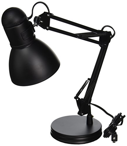 Boston Harbor TL-WK-134E-BK-3L Architect Swing Arm Desk Lamp, 17.3' x 15.9' x 13', Black