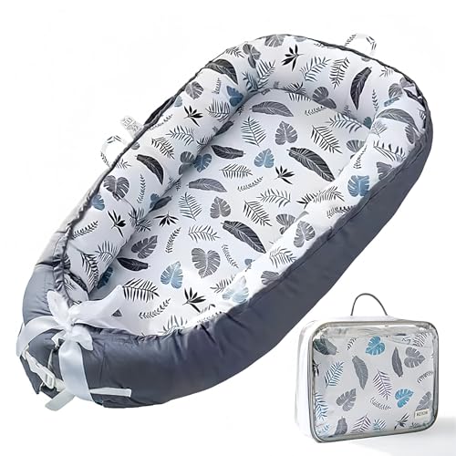 Baby Lounger Cover for Newborn 0-24 Months Soft Baby Nest Cover Co Sleeping Organic Breathable Snuggle Nest Me Lounger Pillow for Infants