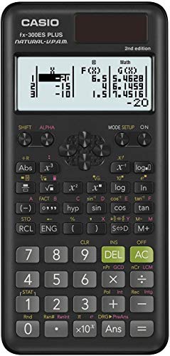 Casio fx-300ES Plus 2nd Edition – Standard Scientific Calculator | 262 Functions, Natural Textbook Display℠ | Ideal for Middle School, High School Math, Statistics & Algebra | Black