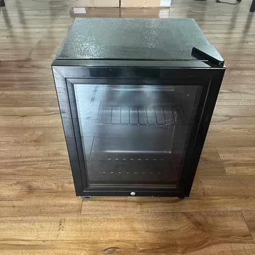 HAILANG Beverage Refrigerator,Freestanding Beverage Cooler For Office, Bar,Home|Double Glass Door&Adjustable Shelving