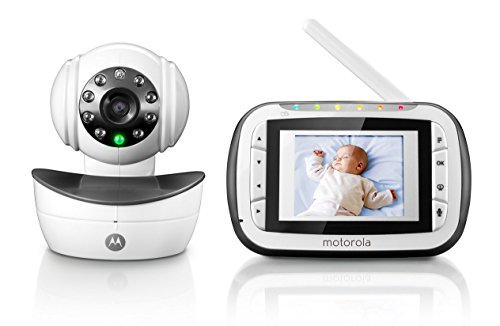 Motorola Digital Video Baby Monitor with Video 2.8 Inch Color Screen, Infrared Night Vision, with Camera Pan, Tilt, and Zoom