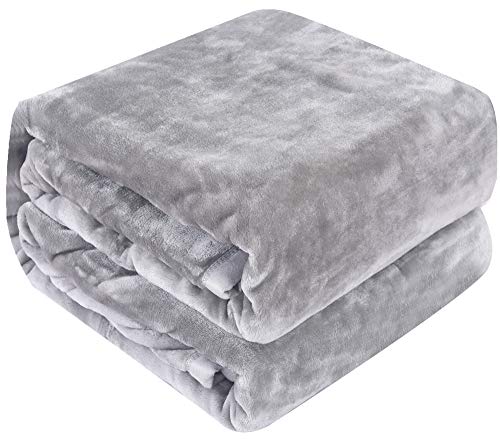 Luxury Collection Ultra Soft Plush Lightweight All-Season Throw/Bed Blanket, King, Gray