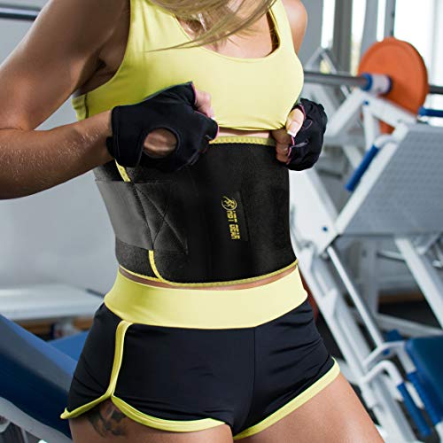 HBT GEAR Waist Trimmer Belt - Sauna Sweat Band Waist Trainer for Women Men
