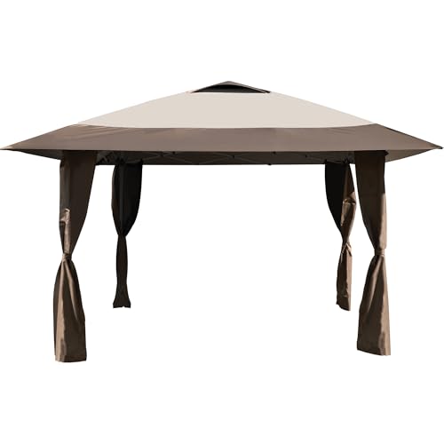 Caravan Canopy 21316200150 Haven Instant Canopy, Beige/Brown