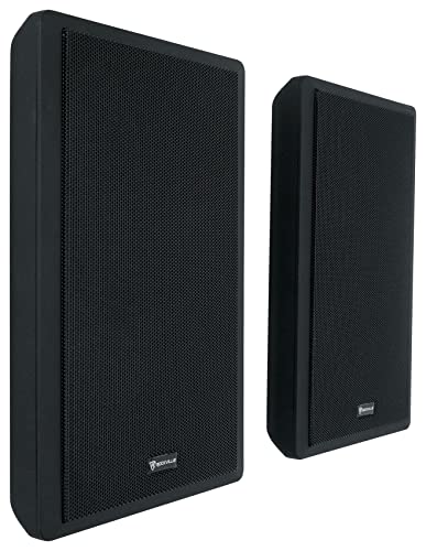 Rockville RockSlim Pair Black 5.25' 240W Home Theater Speakers, 8 Ohm, Slim Wall-Mount Design, Clear Audio, Durable Build, for Home Theater Enthusiasts