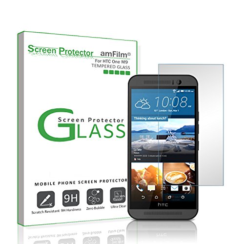 amFilm Glass Screen Protector for HTC One M9 Tempered Glass