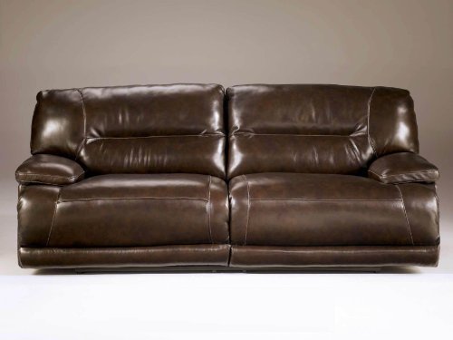 Ashley Furniture Signature Design - Exhilaration Recliner Sofa - Power Reclining Couch - Chocolate Brown