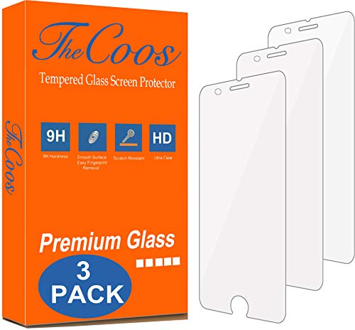 [3-Pack] TheCoos Tempered Glass Screen Protector Apple iPhone 8 & iPhone 7