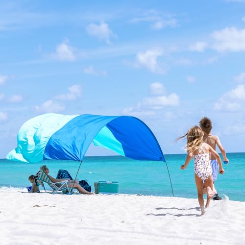 Shibumi Shade®, World's Best Beach Shade, The Original Wind-Powered® Beach Canopy with Wind Assist Included, Provides 150 Sq. Ft. of Shade, Compact & Easy to Carry, Sets up in 3 Minutes