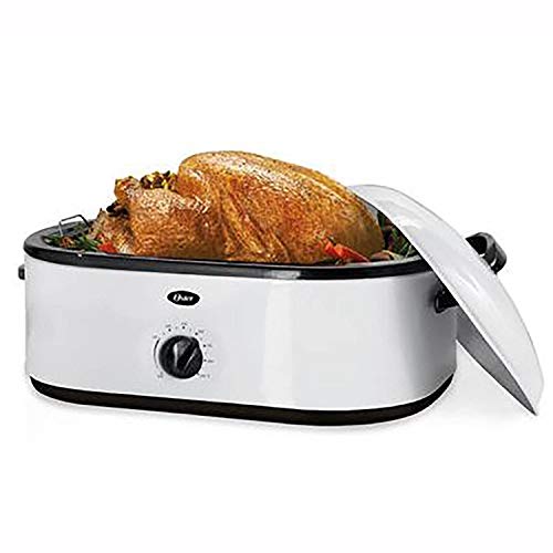 Oster Roaster Oven with Buffet Server, 18 Quart, White (CKSTRS71)