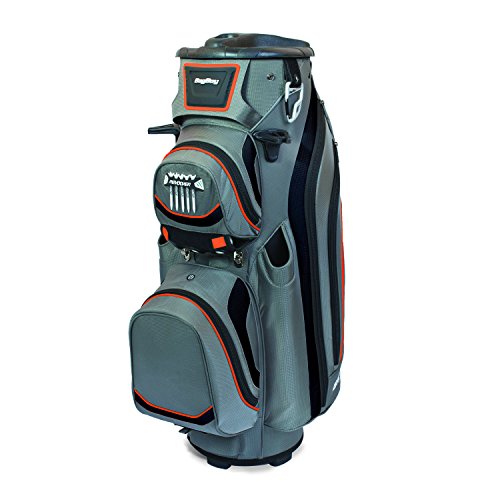 Bagboy 2015 Revolver LTD Cart Bag, Silver/Orange