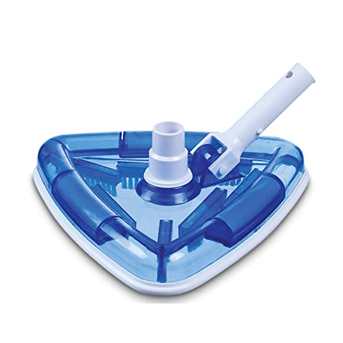 Milliard Deluxe Pool Vacuum Head/Weighted Triangle Shape/for Inground and Above Ground Swmming Poools (Blue)