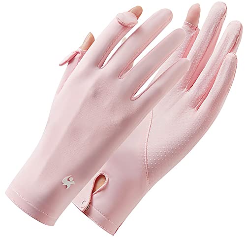 FGSS Summer Sunblock Gloves UV Protection Non-Slip Touchscreen Driving Gloves for Women Cyling Riding Outdoor