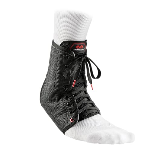 McDavid Ankle Brace with Lace-Up & Stays, Maximum Support, Comfortable Compression & Breathable Design
