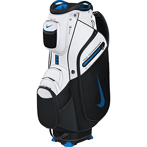 Nike BG0345-104 Performance Cart II Golf Bag, White/Photo Blue/Black