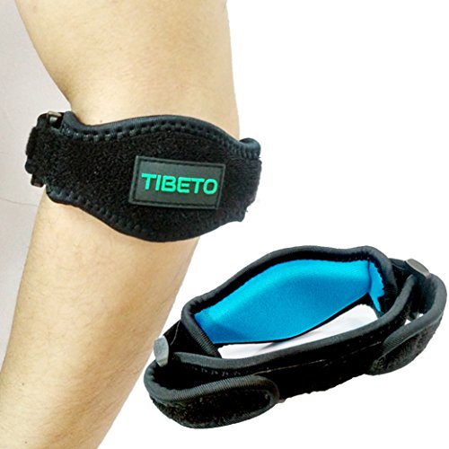 Tennis Elbow Brace with Compression Recovery Pad for Pain Relief. Great support for Women & Men. One size for all - Pain Relieving Brace against Epicondylitis and Injured Arms. Free Bonus E-book.