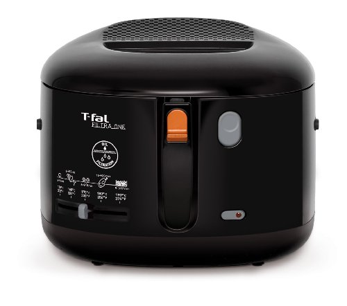 T-fal FF1628 Filtra One 1,600-Watt Cool Touch Exterior 2.1-Liter Electric Deep Fryer, 2.65-Pound, Black