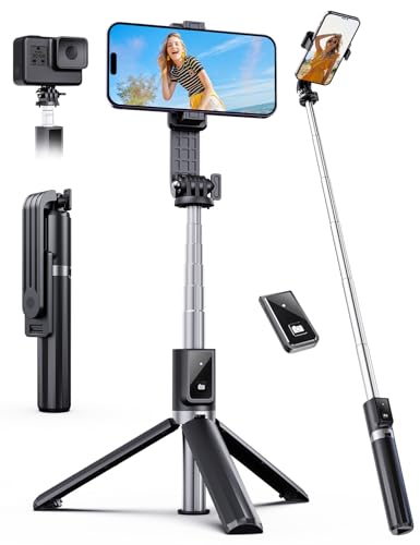 ANXRE Selfie Stick Tripod with Remote, Extendable 360° Rotatable Selfie Stick, 41.7' Phone Tripod Stand for Cell Phone Filming Compatible with iPhone Samsung Android Smartphone Gopro
