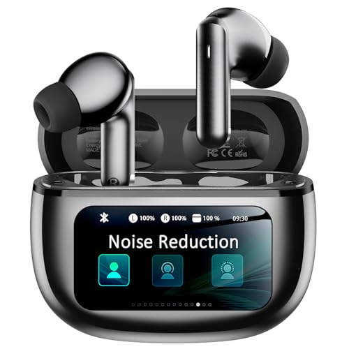 Wireless Earbuds, Ear Buds Active Noise Cancelling with Charging Case, 6.0 Bluetooth Earbuds with AI Clear Calls, 40H Playtime for Sports & Working, Stereo Sound Headphones for iPhone/Android/iPad