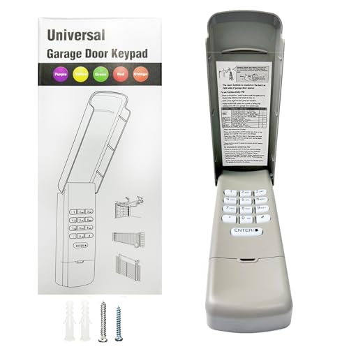 Universal Garage Door Opener Keypad for Liftmaster Chamberlain Craftsman Wayne Dalton Openers Produced since 1993, Wireless Keypad Keyless Entry, Replaces 877/878MAX 377/977/877/66LM,Safe Security+2.0