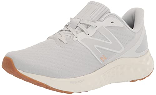 New Balance Women's Fresh Foam Arishi V4 Running Shoe, Summer Fog/Nimbus Cloud/Light Gold Metallic, 7.5