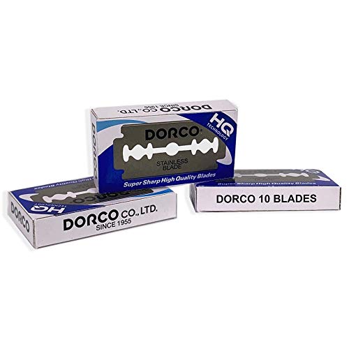 Dorco ST300 Platinum Extra Double Edge Razor Blades - 100 blades | 10x10