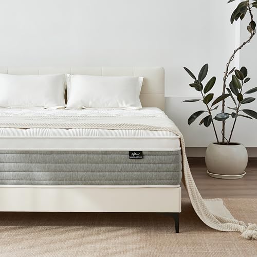 Full Size Mattress, 12 Inch Full Size Mattress for Medium Firm, Individual Pocketed Springs for Pressure Relief & Low Motion Transfer, CertiPUR-US Certified